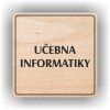 Cedule učebna informatiky – plast (piktogram)
