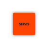 Cedule servis nápis | Piktogram (čtverec)