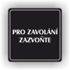 Cedule pro zavolání zazvoňte – plast (piktogram)