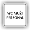 Piktogram - WC MUŽI PERSONÁL