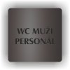 Piktogram - WC MUŽI PERSONÁL
