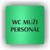 Piktogram - WC MUŽI PERSONÁL