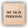 Piktogram - WC MUŽI PERSONÁL