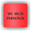 Piktogram - WC MUŽI PERSONÁL