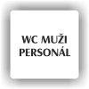 Piktogram - WC MUŽI PERSONÁL