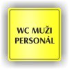 Piktogram - WC MUŽI PERSONÁL