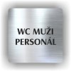 Piktogram - WC MUŽI PERSONÁL