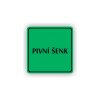 Cedule pivní šenk | Piktogram (čtverec)