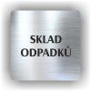 Cedule sklad odpadků – plast (piktogram)