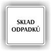 Cedule sklad odpadků – plast (piktogram)