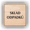 Cedule sklad odpadků – plast (piktogram)
