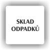Cedule sklad odpadků – plast (piktogram)