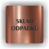 Cedule sklad odpadků – plast (piktogram)