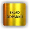 Cedule sklad odpadků – plast (piktogram)