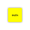 Cedule bazén | Piktogram (čtverec)