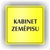 Cedule kabinet zeměpisu – plast (piktogram)