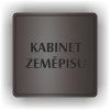 Cedule kabinet zeměpisu – plast (piktogram)