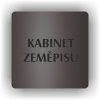 Cedule kabinet zeměpisu – plast (piktogram)