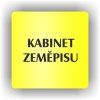 Cedule kabinet zeměpisu – plast (piktogram)