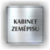 Cedule kabinet zeměpisu – plast (piktogram)
