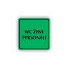 Cedule wc ženy personál | Piktogram (čtverec)