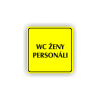 Cedule wc ženy personál | Piktogram (čtverec)