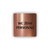 Cedule wc ženy personál | Piktogram (čtverec)