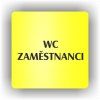 Cedule wc zaměstnanci – plast (piktogram)