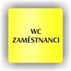 Piktogram - WC ZAMĚSTNANCI