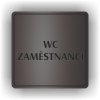 Piktogram - WC ZAMĚSTNANCI