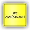 Cedule wc zaměstnanci – plast (piktogram)