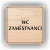 Cedule wc zaměstnanci – plast (piktogram)
