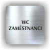 Piktogram - WC ZAMĚSTNANCI