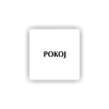 Cedule pokoj | Piktogram (čtverec)