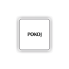 Cedule pokoj | Piktogram (čtverec)