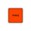 Cedule pokoj | Piktogram (čtverec)