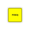 Cedule pokoj | Piktogram (čtverec)