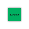 Cedule kavárna | Piktogram (čtverec)