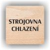 Cedule strojovna chlazení – plast (piktogram)