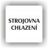 Cedule strojovna chlazení – plast (piktogram)