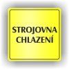 Cedule strojovna chlazení – plast (piktogram)