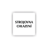 Cedule strojovna chlazení | Piktogram (čtverec)