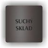 Cedule suchý sklad – plast (piktogram)