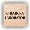 Cedule chemická laboratoř – plast (piktogram)