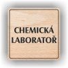 Cedule chemická laboratoř – plast (piktogram)