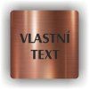 Cedule vlastní text – plast (piktogram)