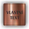Cedule vlastní text – plast (piktogram)