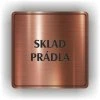 Cedule sklad prádla – plast (piktogram)