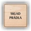 Cedule sklad prádla – plast (piktogram)