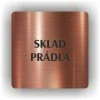Cedule sklad prádla – plast (piktogram)